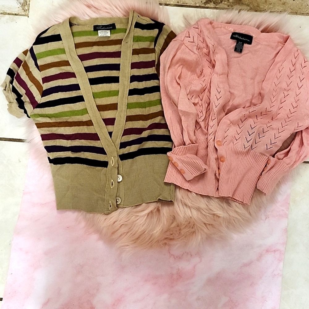 Y2K!! PRE-LOVED 2CT BUNDLE SEDUCTION SHRUG TOP-XS/S